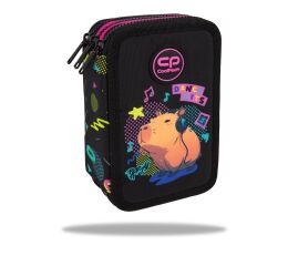 Penál 3 zipy Jumper Kapybara Music - vybavený